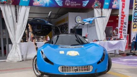 Selçuk Üniversitesinin hidromobil aracı “Kürşat” büyük beğeni topladı